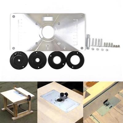 Multifunktionale Frästisch-Einsatzplatte, Holzbearbeitungsbänke, Aluminium-Holzfräser-Trimmer-Modelle
