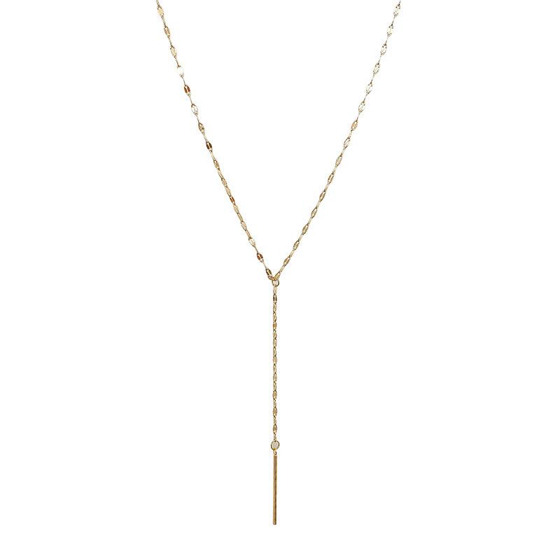 South Korea Dongdaemun Necklace Y-Shaped Neck Chain Women'S Temperament Clavicle Chain According To Simple Cold Wind Neck Jewelry