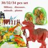 30/32/34pcs Set  Dinosaur Toy Educational Toy Simulation Dinosaur AnimalModel Toy