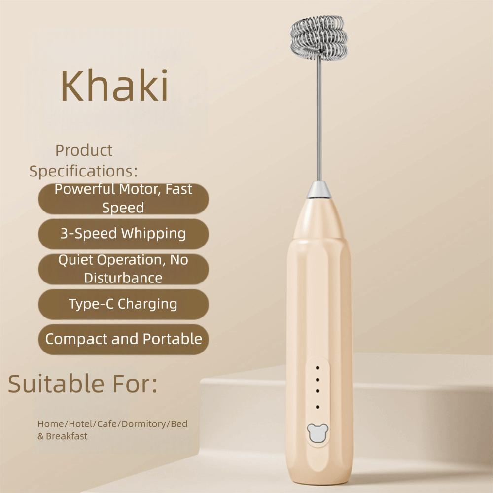 

Новый электрический беспроводной венчик для яиц USB зарядка 3 скорости Автоматический пенообразователь Мини кухонные инструменты Яичные белки Крем Домашняя выпечка хаки