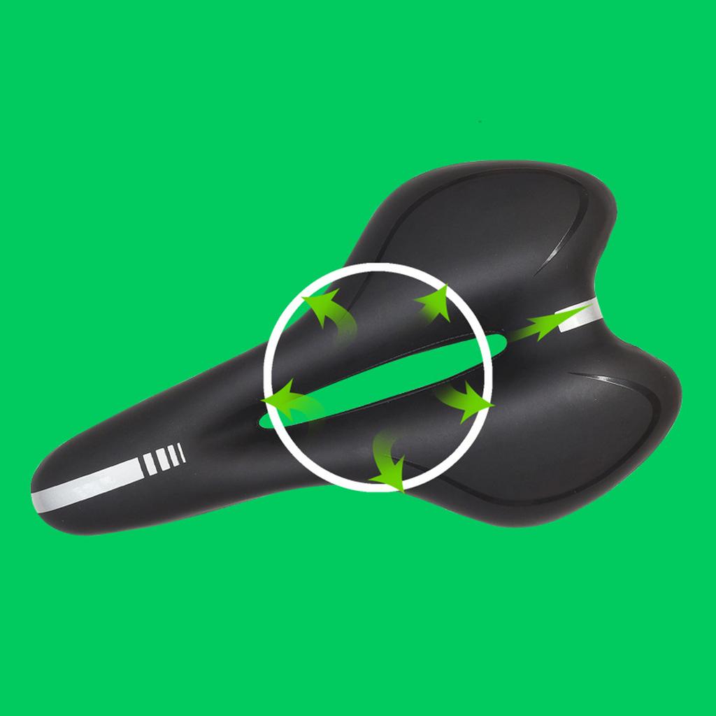 Nonslip Breathable Bike Saddles Seats Pad Replacement Soft Bike Seats Cushions Silicone Bicycles Saddles Easy to Install