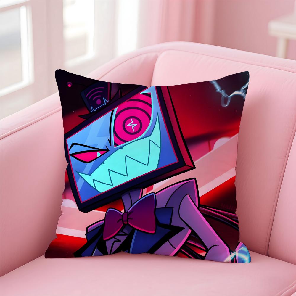 popular anime H-HazbinS H-HotelS Cushion Cover Comfortable Reversible Pillow Cover Ideal for Car Sofa Bedroom & Beyond