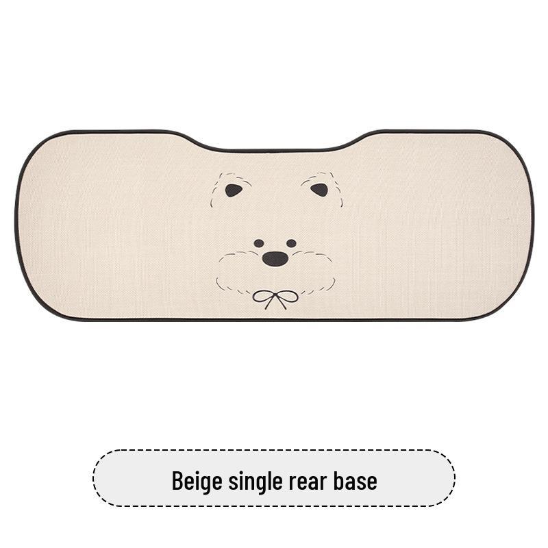 West Highland White Terrier Puppy Car Seat Cushion for MG Models (MG4, MG5, MG6, MG7, ES5) – Cute Cartoon Design for All Seasons.