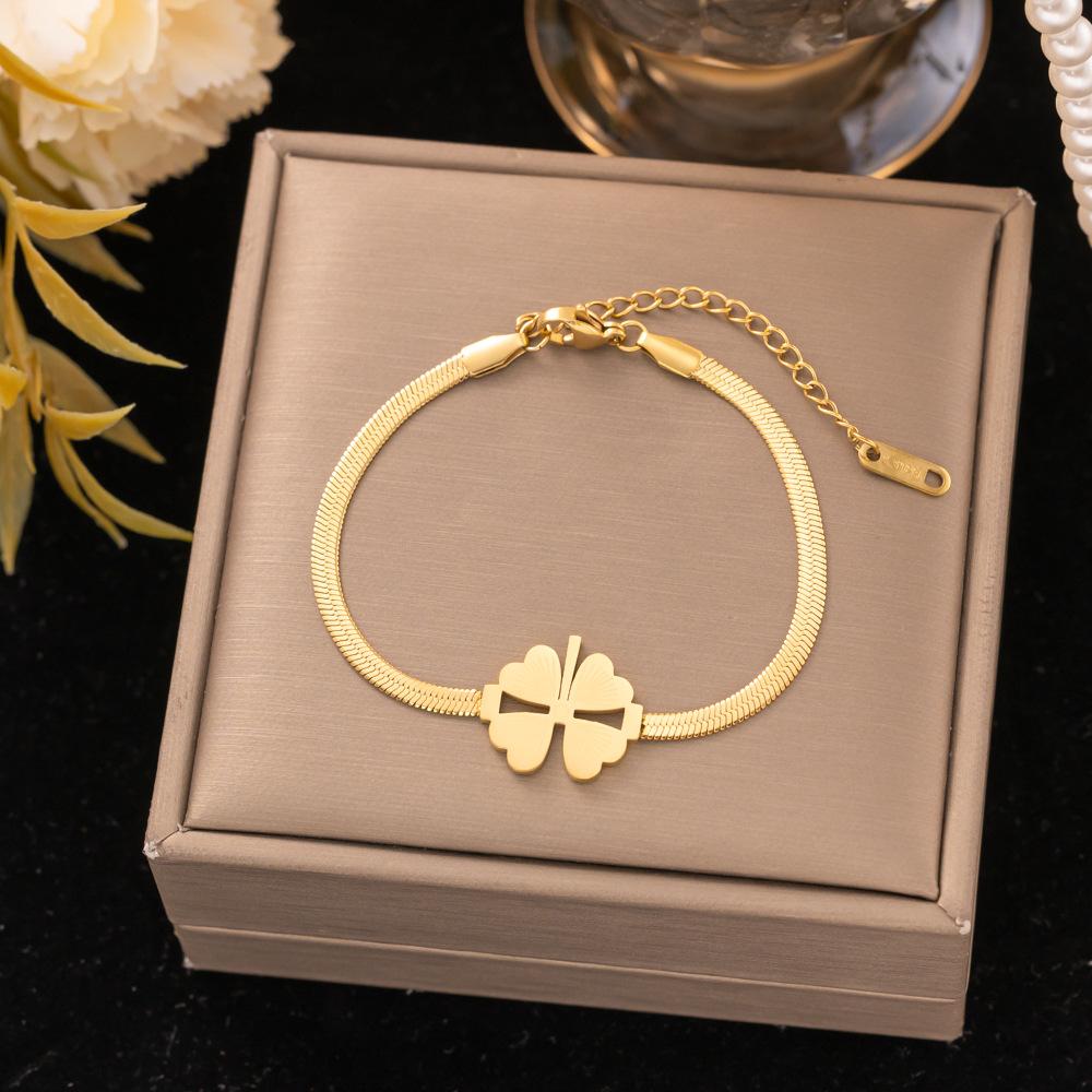 Fashion Titanium Steel Bracelet Never Fade Elegant Durable Jewelry for Women Men Unisex