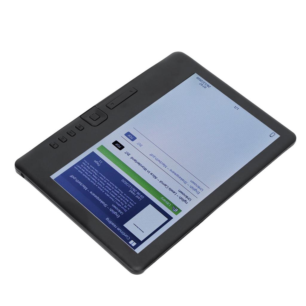 E-Reader 7 Zoll Farb-LCD 16:9 Bildschirm HD 800x480 380MHz Schwarz Schutzhülle Tragbarer E-Reader für