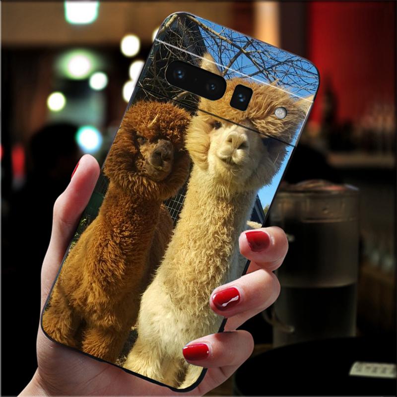 

Phone Case For Google Pixel 10 9 Pro XL 9A 8 7 6 Pro Pixel 8A 7A 6A Pixel 8 7 6 5 Lama Alpacas Animal Google Pixel 8 Pro