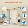 Wall Gym for Kids 7 In 1 Steel Indoor Kids Gym for Exercise Climbing Toys