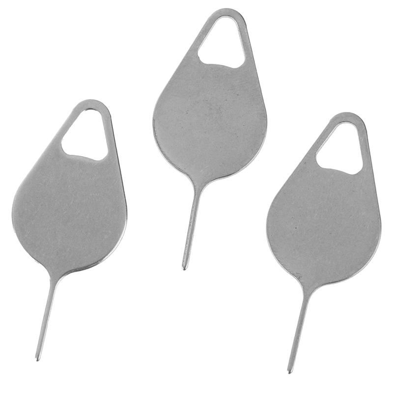 3ks/sada Vyjmutí přihrádky na SIM kartu Vysunutí kolíku Klíčový nástroj Nerezová jehla pro telefon