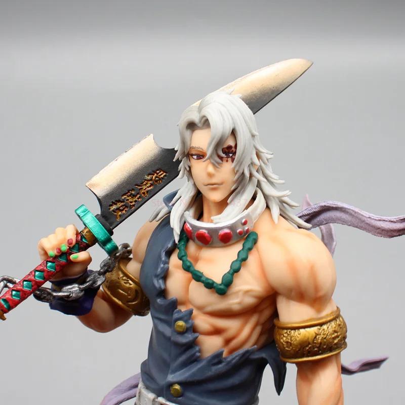 Anime Demon Slayer Figure Uzui Tengen Gk Statue Figurine Pvc Model Doll Collection Desktop Ornament Toys Birthday Gifts