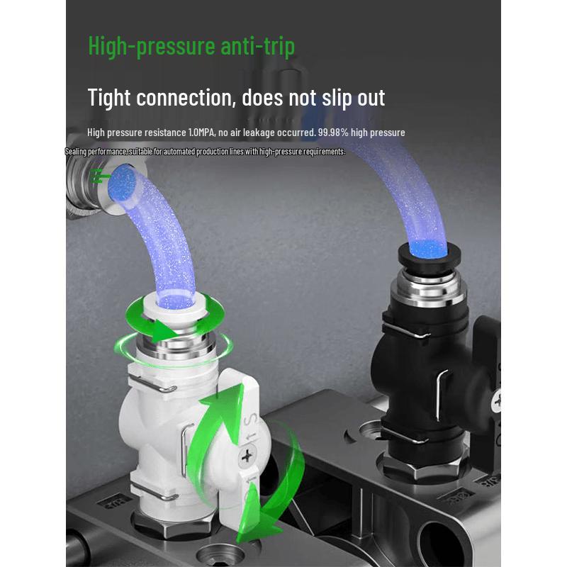 Pneumatic Quick Connect Air Tube Valve