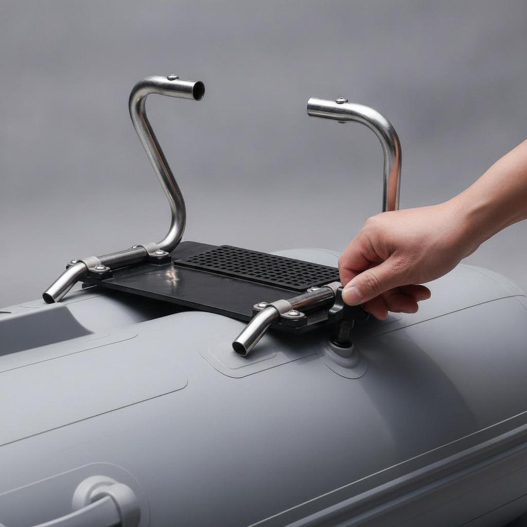 Clamp-on Outboard Motor Bracket Marine with Mounting Board