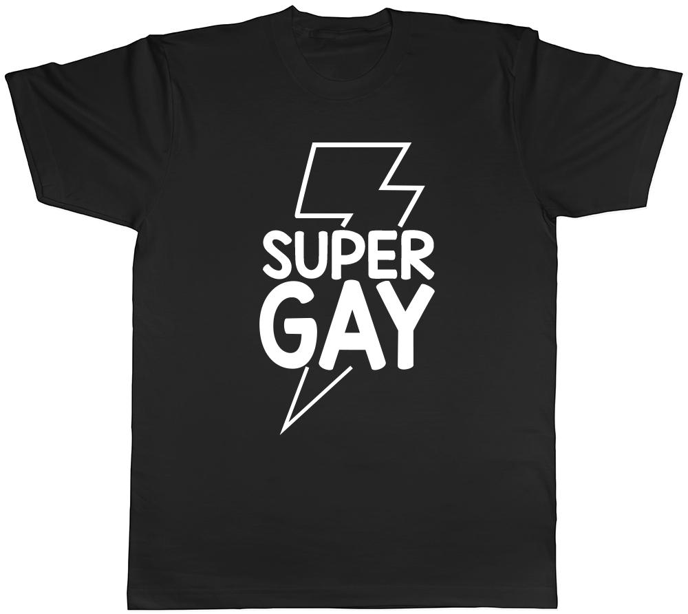 Funny Super Gay Unisexs TShirt LGBTQ Pride Love Coming Out Identity Tee
