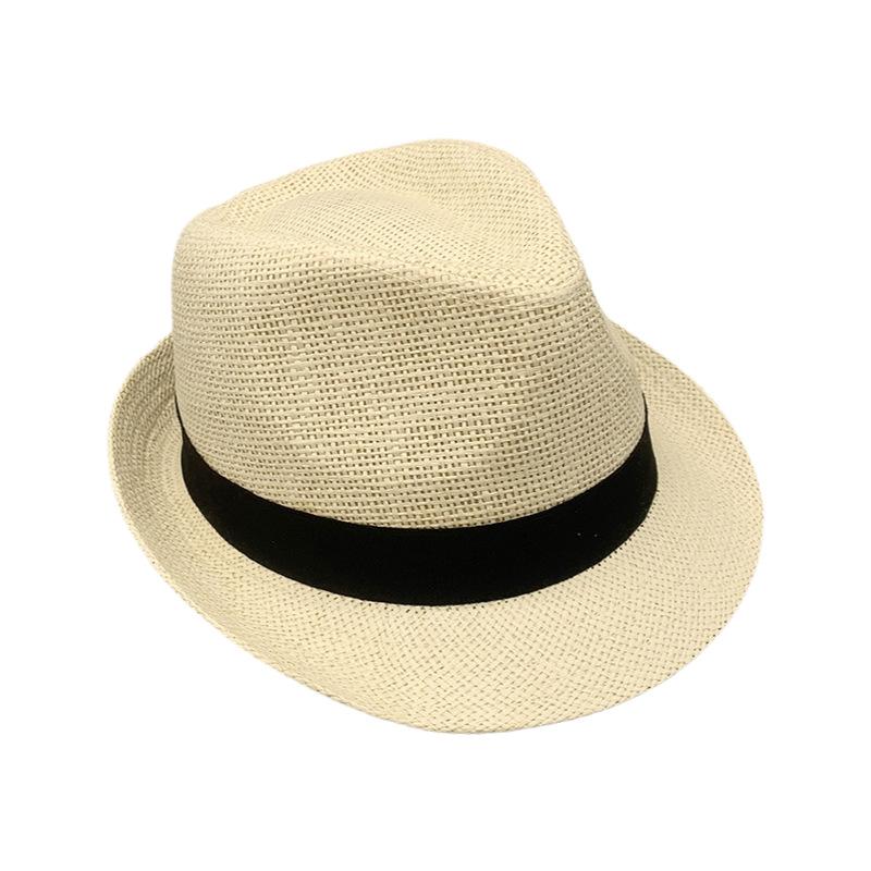 Sun Hat Women'S Sun Protection British Retro Paper Cloth Straw Hat Panama Hat