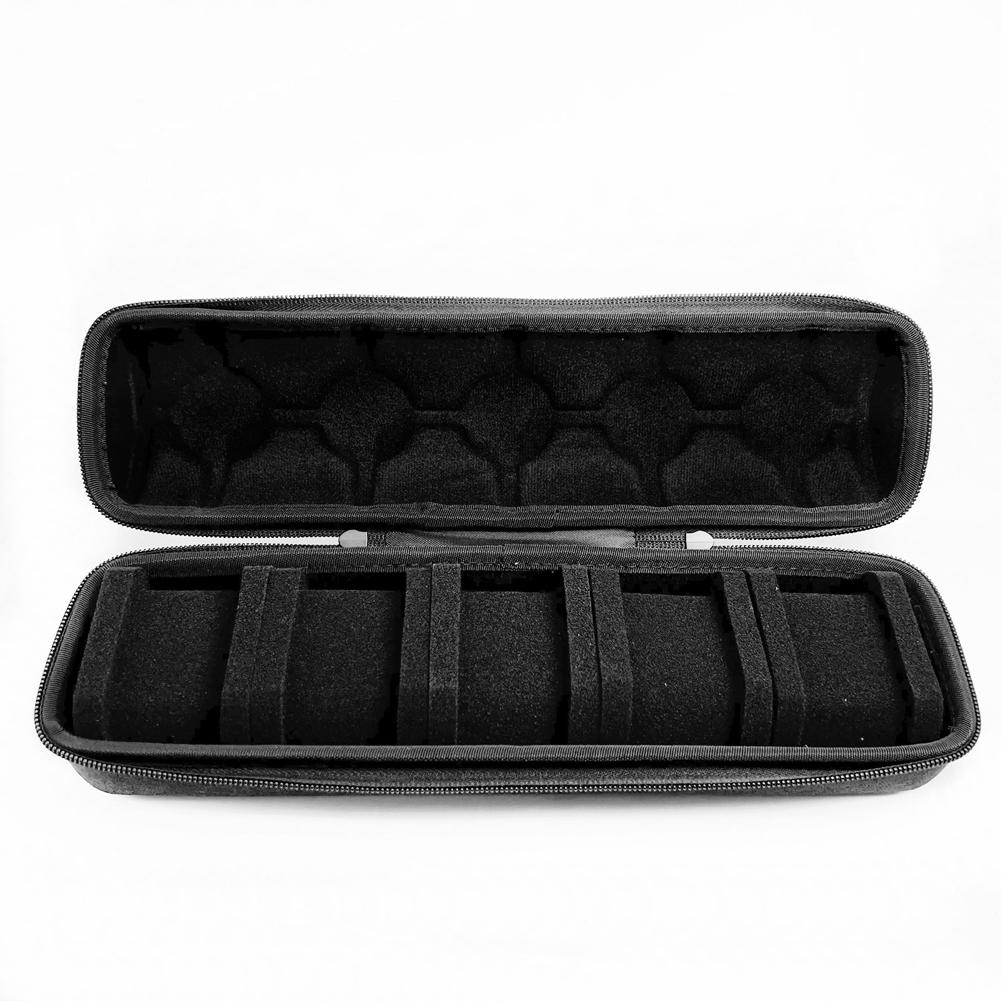 

Органайзер для часов для мужчин и женщин, 5 слотов, дорожный футляр для часов, портативный держатель для хранения часов, наручных часов, умных часов чёрный