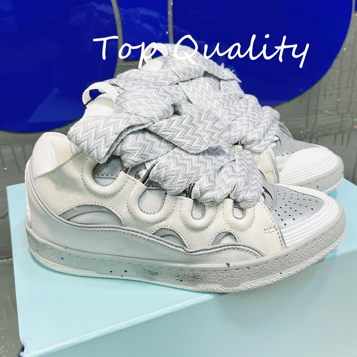 

Чоловіче Жіноче Повсякденне Взуття спортивне взуття Товстий язик Кольорова шнурівка Матеріал шкіри в тон Дизайн з кольоровим блокуванням 41