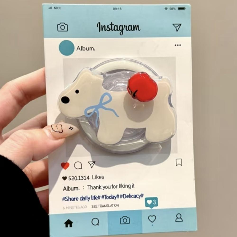 

Корейский вращающийся щенок для Magsafe Grip Talk Магнитный телефонный грипток Grip Tok Подставка для аксессуаров для iPhone Магнитное кольцо-держатель