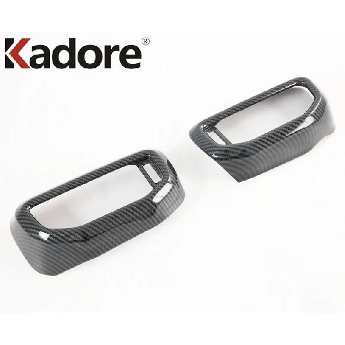 For Ford Explorer 2024 Carbon Fiber Car Front Side Air Condition Vent Outlet Cover Trim Interior Accessories