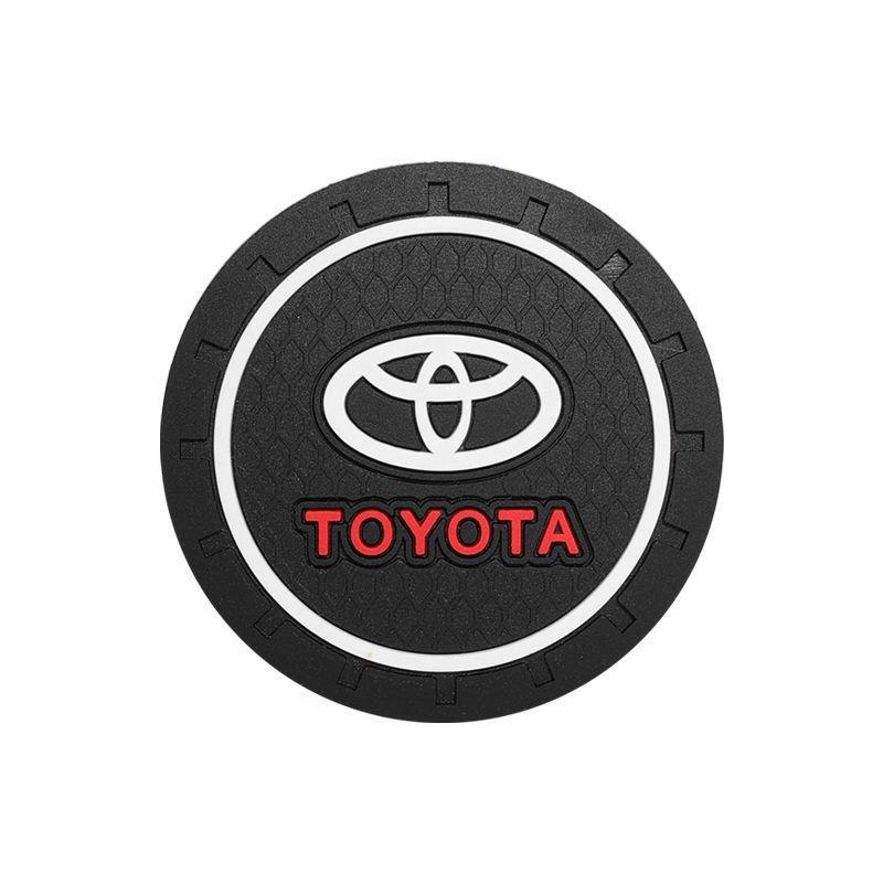 Cartoon Car Logo Cute Anti-Slip Silicone Coaster Mat with Card Slot