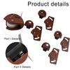 4/8 Pairs Cabinet Sliding Door Gear Wheel Gear Circuit Board Indoor Panel Kit Sliding Door Guide Furniture Wardrobe Roller