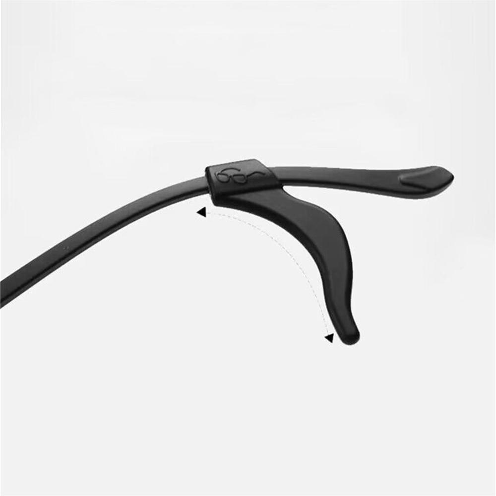 10PCS Silicone Anti-slip Ear Hooks Holder for Glasses Black Elastic Eyeglasses Retainer Holders Eyewear Accessories