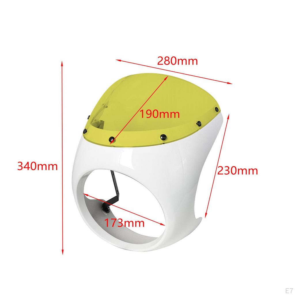 Headlight Fairing Screen ,Fairing Cover Lamp Direct Replaces Easy to Install Frame Protect Supplies
