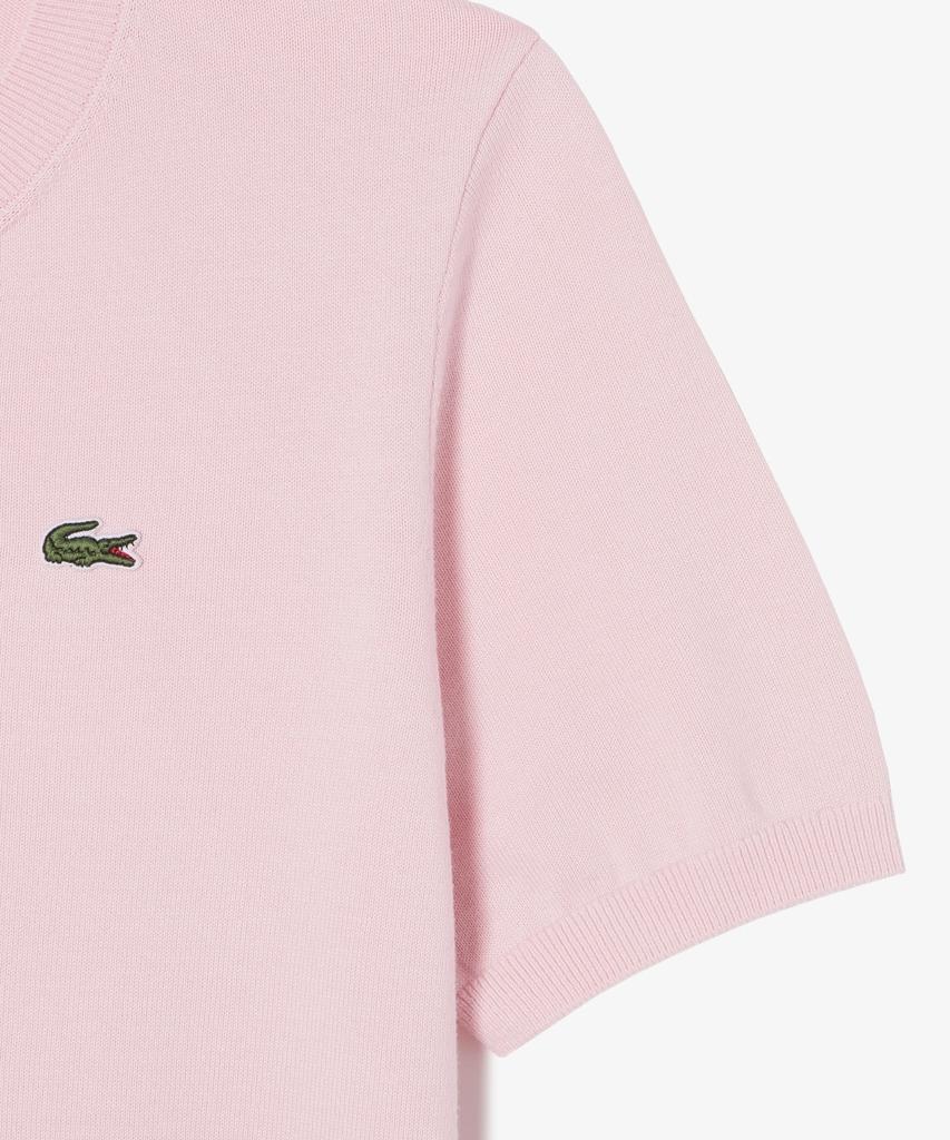 LACOSTE Women'S Basic Crew Neck Short Sleeve Sweater Af115E-56G Ady