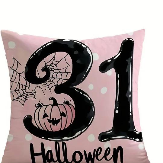 Cute Halloween Pillowcases: Ghosts, Pumpkins, And Trick Or Treat Designs! Sofa Cushion Cover Holiday Party Decoration Gift