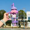 Stylish Jumbo Ice Buster Water Bottle with Straw - Large Capacity for Students & Sports