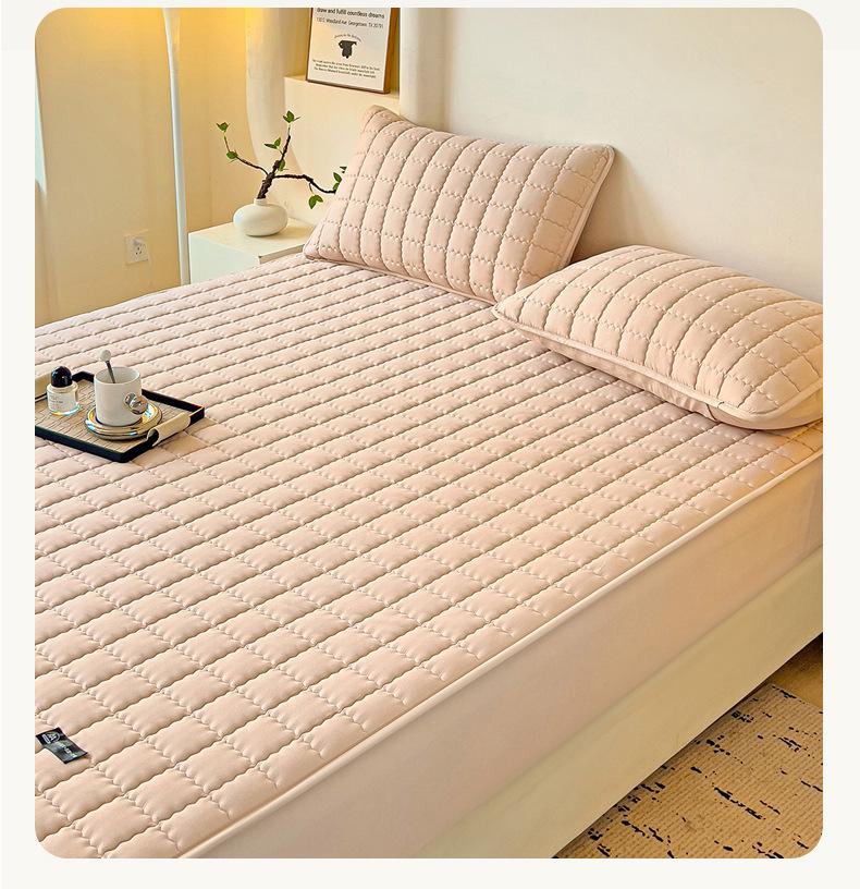 A-Class Antibacterial Quilted Waterproof Incontinence Mattress Protector Cover, Simmons Fitted Sheet, Universal Four Seasons.