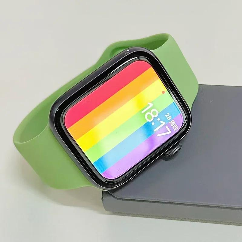 Band For Watch series 11-10 46 mm 44 mm 45mm 49mm 40mm 42mm 41mm Silicone bracelet iWatch 9 8 7 6 SE-ultra 3/2 straps
