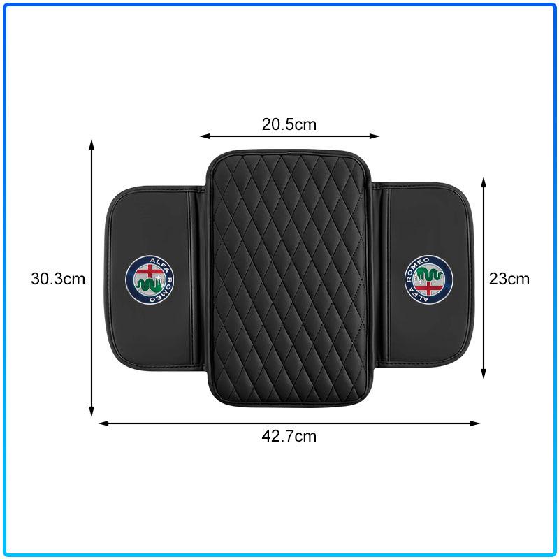 For Alfa Romeo 147 159 Giulietta Giulia Mito Spider Alpha Nheadrest 1Pcs Leather Car Armrest Mat Tissue Boxes Height Pad Armrest Box