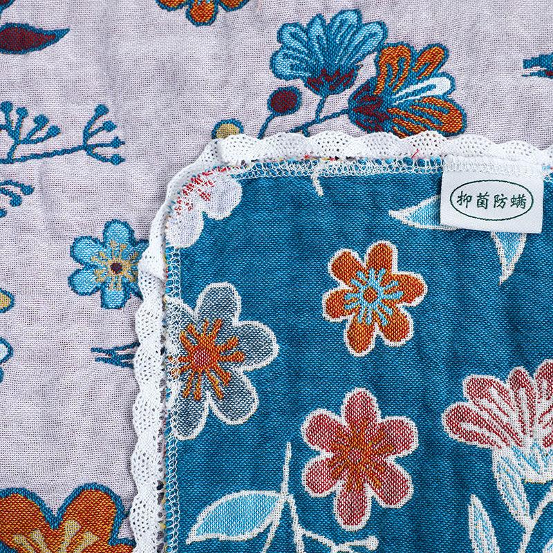 Floral Cotton Pillow Towel Soft Adults Bedding Household Sweat-absorbent Pillows Cover Four Seasons Thick Pillowcase Durable New