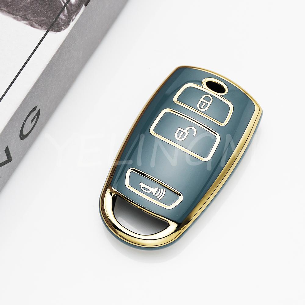 Tpu Protector Car Remote Key Shell Fob For Kia Grand Sedona Carnival Car Key Case Cover Holder Keychain Accessories