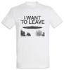 Ich will gehen Herren T-Shirt Herren Damen T-Shirts Oberteil TV-Serie UFO Alien Zeichen Roswell Zeichen Symbol