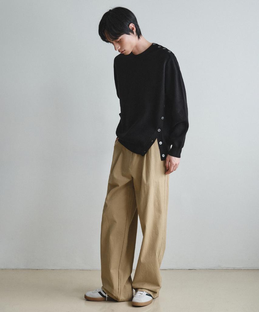 Wednesday Oasis Tailored Deep One-Pleat Chino Pants_Beige(W25Pt22)