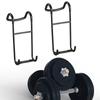 2Pcs Dumbbell Spotter Hooks Handles Hanging Dumbbells To Barbells Portable