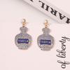 European and American New Exaggerated Diamond-encrusted Kettle Fashion Trend Versatile Temperament Simple Niche Stud Earrings Earrings