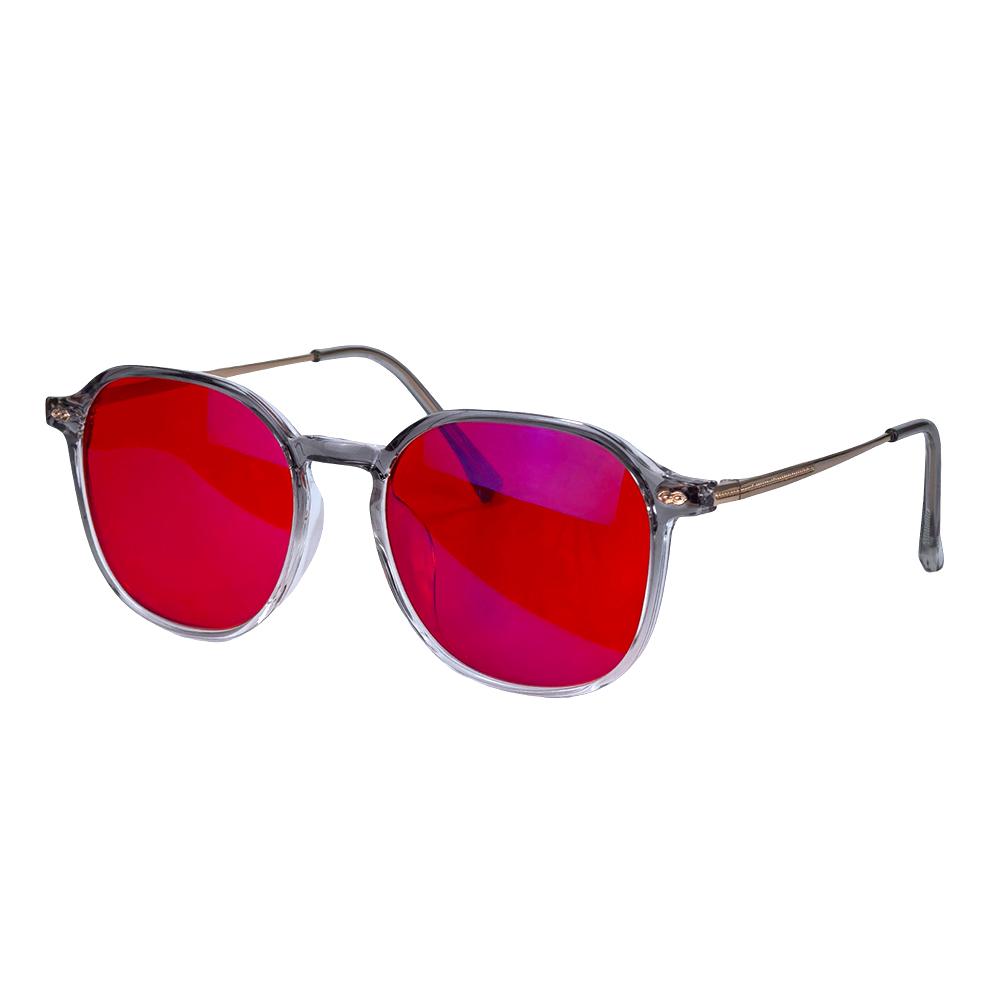

Red Glasses for Better Sleep Blue Light Blocking Glasses Orange Lenses Improve Insomnia Square Tr90 Glasses Women Big Size 140mm