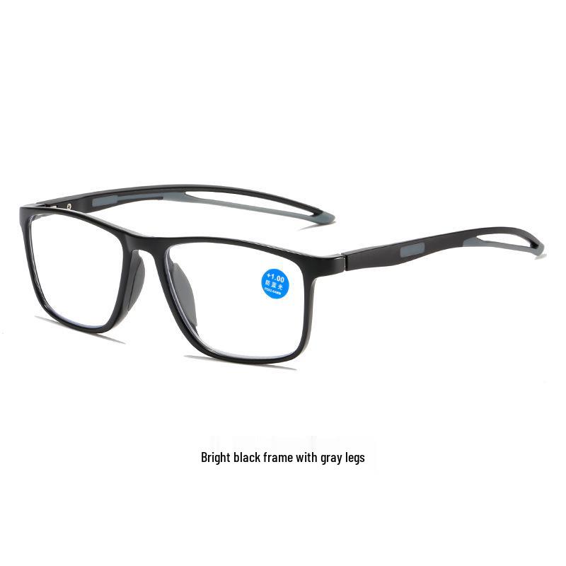 2025 Ultralight HD Anti-Blue Light Sports Glasses for Middle-Aged & Elderly Men, TR90 Non-Slip Reading Glasses.