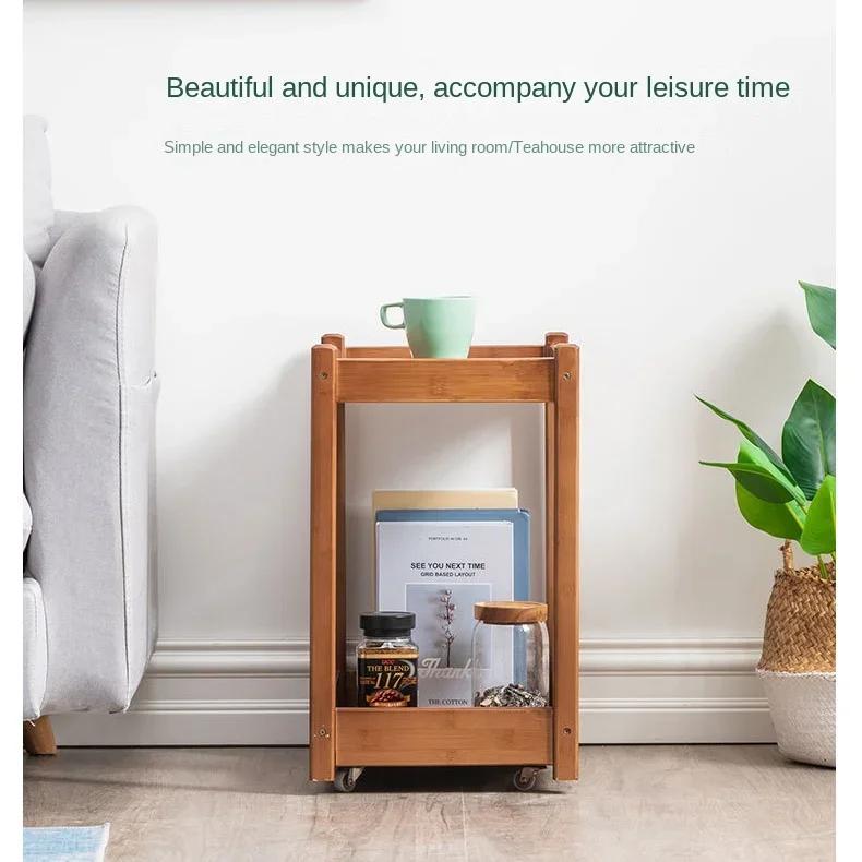 Small Table Side Table Living Room Sofa Side Cabinet Movable Coffee Table Bedside Side Cabinet Supporter Home Tea Simple