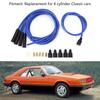 Spark Plug Wire 1 Meter Length 8Mm Ignition Wire Set For 4 Cylinder Classic Car Vehicles