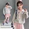 Girls' Striped Sweatshirt