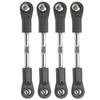 4Pcs 77‑87mm Adjustable M4 Screw Steering Servo Pull Rod Linkage Tie Rod for 1 8 RC Car