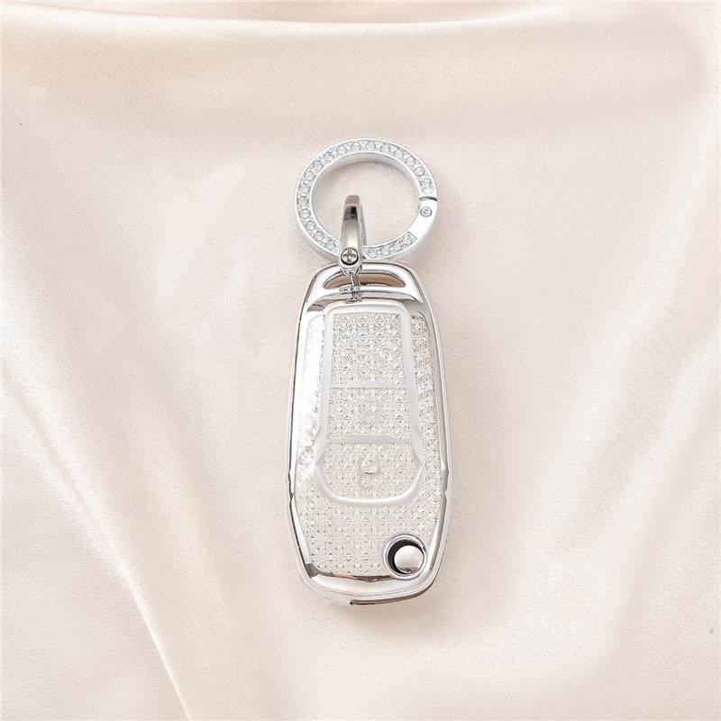 Crystal Tpu Key Case For Ford Figo Mondeo 5 Ecosport Fiesta Mk8 Ranger Fusion Kuga Escort F150 Flip Folding Remote Key Cover Fob
