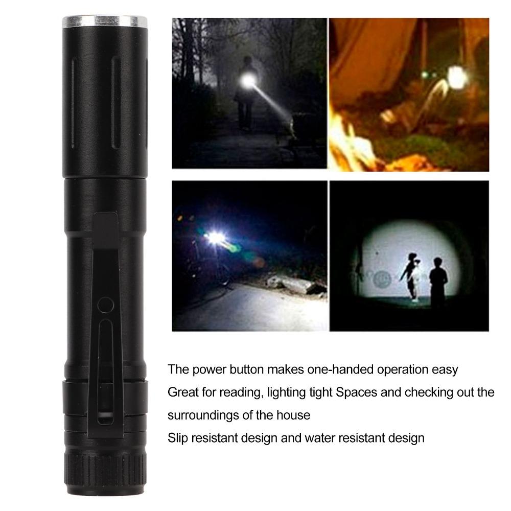 Aluminum Alloy LED Flashlight Waterproof LED Pen Light Durable Pocket Torch  Night Camping