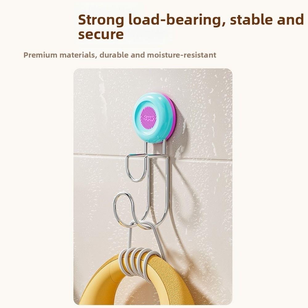 Creative Dopamine Suction Cup Hook Multi-functional No-punch Coat Hook Washbasin Hook Bathroom Porch