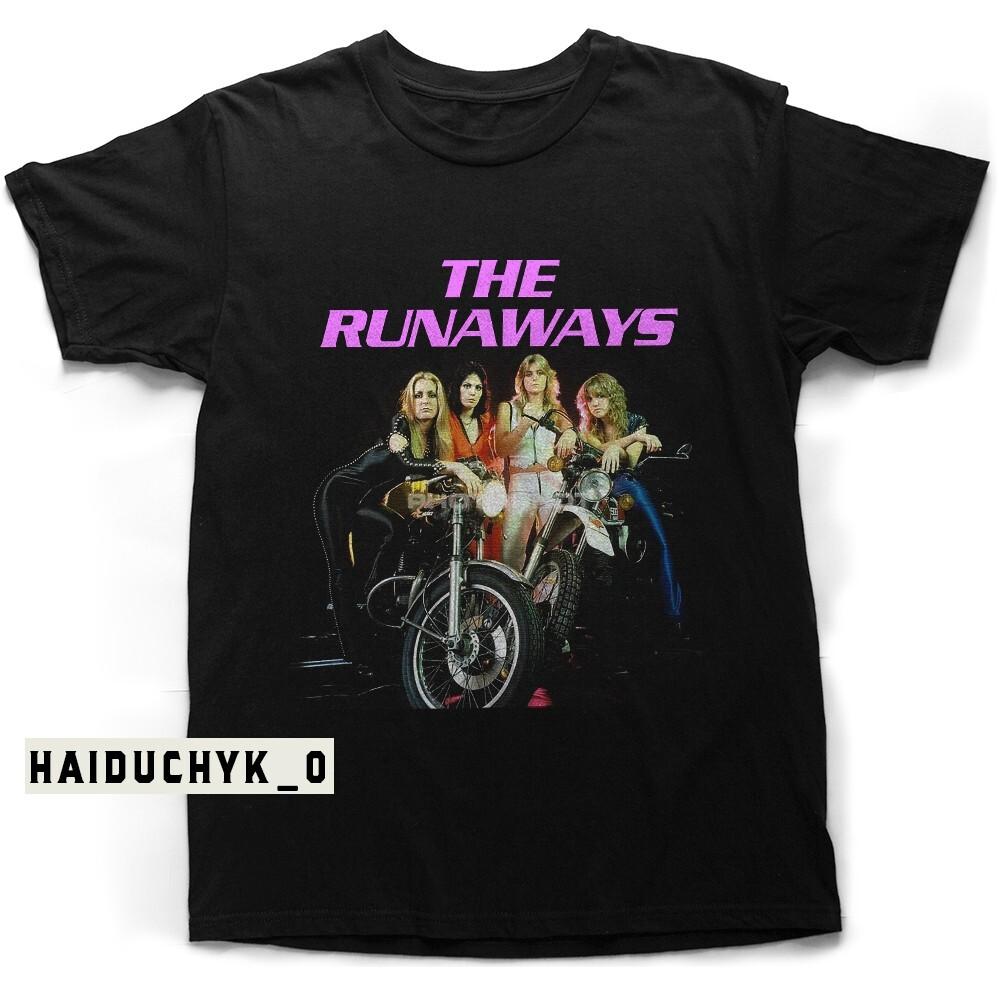 Joan- Jett The Runaways Pink logo Unisex Black T-shirt Size S-5XL Unisex T-Shirt XL