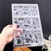 Big Plate Recctangle Water Ripple Geometry Shape Polycarbonate Chocolate Mold Food Sugarcraft Molds Candy Making DIY Kitchen