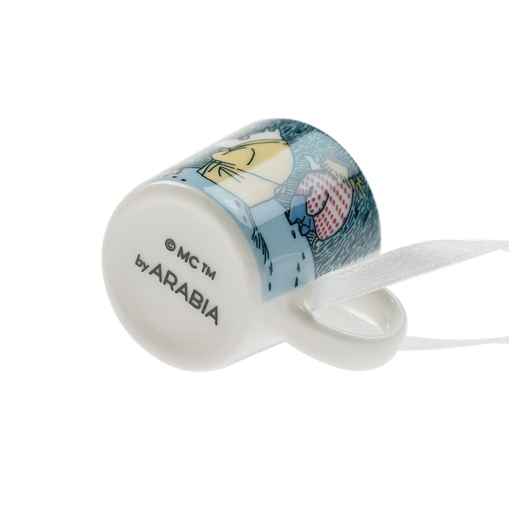 Arabia Moomin Mini Mug Set of 4, Snow Moonlight 2021 Winter Ornament [Parallel Import]