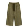Men Drawstring Waist Casual Loose Fit Knee Length Shorts Lightweight Breathable Fabric Relaxed Style for Everyday Wear